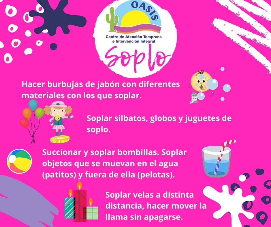 oasis_centro's tweet photo. En niños pequeños o menores de ocho años los ejercicios de soplo además de ayudar a controlar la respiración, permiten entrenar los músculos que participan en el habla.  Un saludo del Equipo Oasis #CuidemonosEntreTodos #OasisCentro #Calama https://t.co/Mk4q4Bc15Z