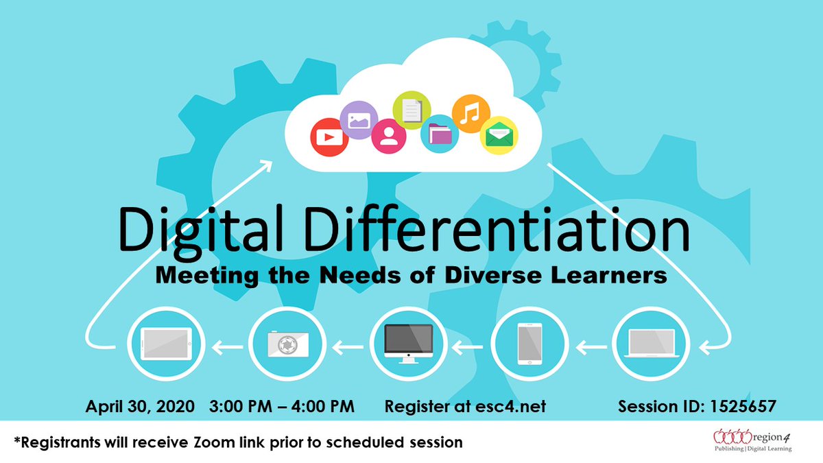 Sherri Powell Simmons (@blessedets) on Twitter photo How can I differentiate digitally for my students while at home? Join me on 4/30 @ 3:00 P.M. as I share digital resources, tools, and strategies on how to reach your students and keep them engaged...DIGITALLY! <a href="/R4DigiLearn/">Region 4 Digital Learning</a> <a href="/DrAllegraMcGrew/">Dr. Allegra McGrew</a> <a href="/monicammn/">Monica Nahas</a> How can I differentiate digitally for my students while at home? Join me on 4/30 @ 3:00 P.M. as I share digital resources, tools, and strategies on how to reach your students and keep them engaged...DIGITALLY! <a href="/R4DigiLearn/">Region 4 Digital Learning</a> <a href="/DrAllegraMcGrew/">Dr. Allegra McGrew</a> <a href="/monicammn/">Monica Nahas</a>