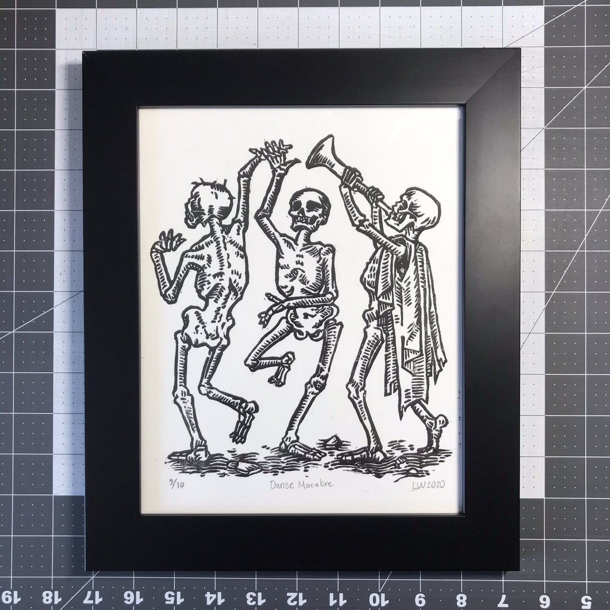 DamnFinePrints's tweet photo. If you’re looking for some new talent to follow, check out @lizalotdraws I just picked up this print of hers last week (she may still have a few left) or you can get this design on t-shirts. #localtalent #localartist #613maker #613artist #linocut #dansemacabre #supportlocal https://t.co/PJ0kfXFjS6