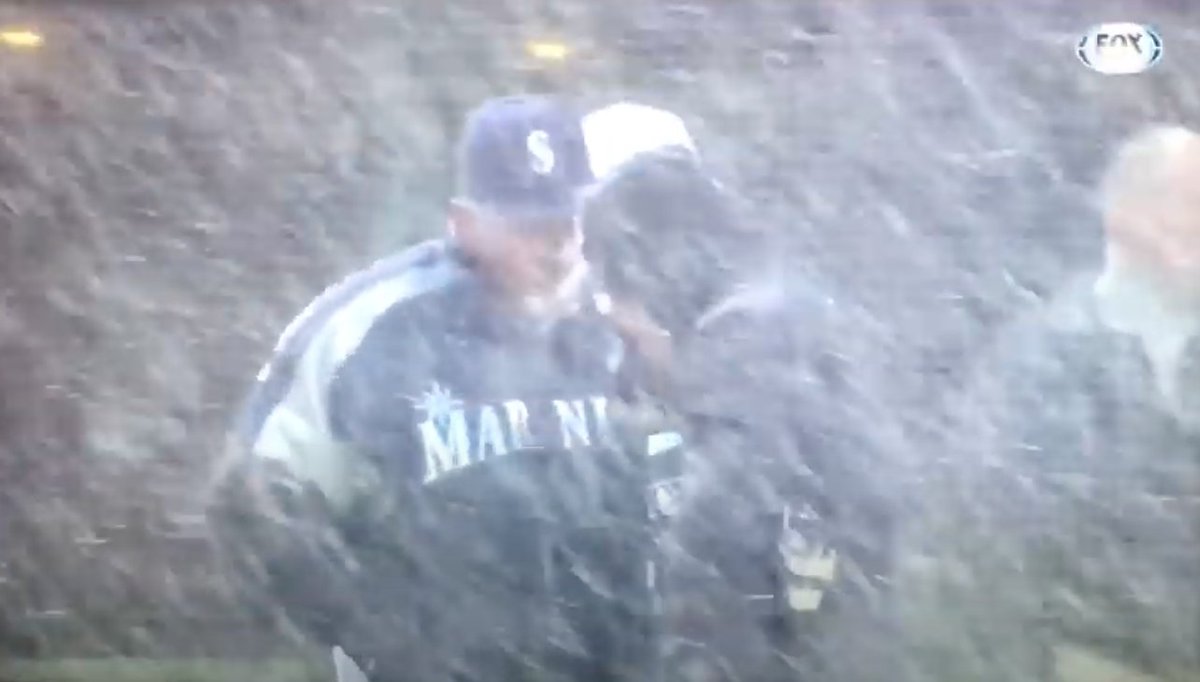 But when I think of that stacked 2007 team, and honestly any time it snows in April, I think of Mike Hargrove, the Human Rain Delay, standing in the snow and arguing with the umpires about whether Paul Byrd gets to throw one more pitch to perhaps finish the game. 25/