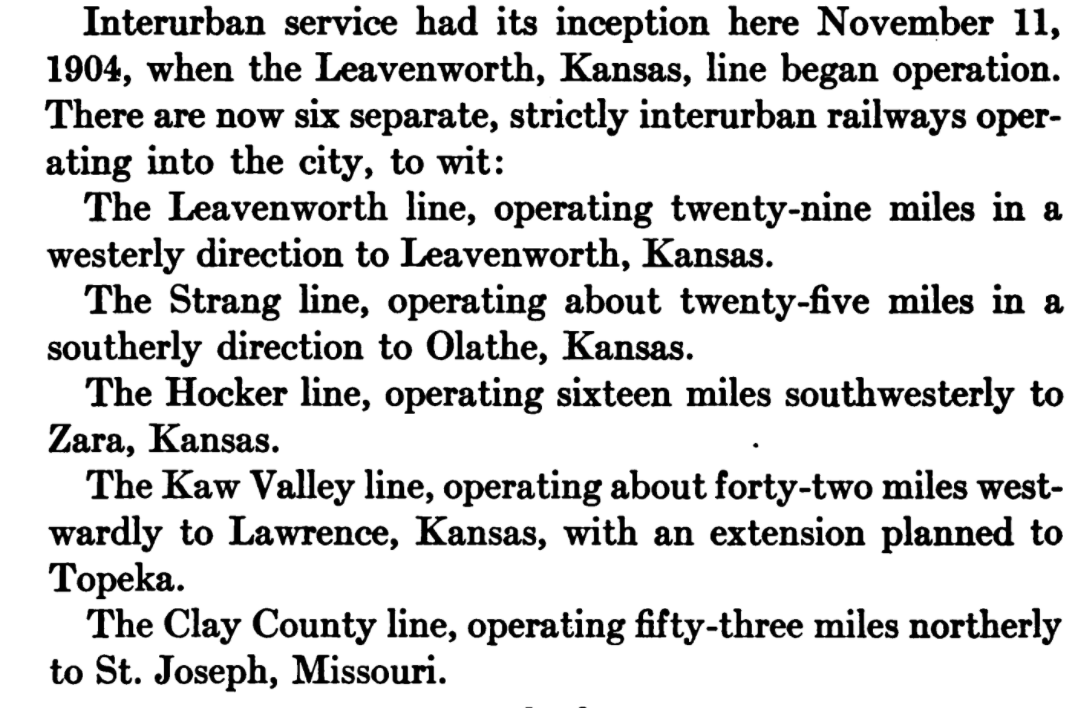 I am amazed at the scale of interurban rail passenger service between  @kcmo and surrounding cities in 1917. I had no idea.