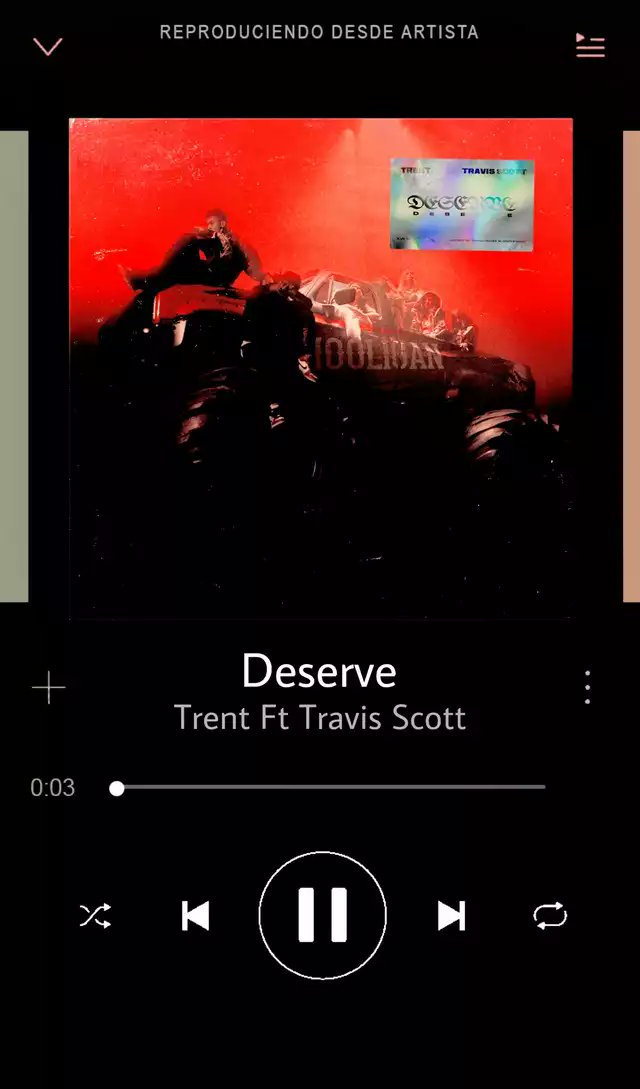 HAERIofficialfk's tweet photo. — Haeri's Update:   
🎧: #DeserveftTravisScott #TRENT_DESERVE

La música nueva llegó este fin de semana y con un gran regreso, Trent regresó con esta canción a lado de Travis y me ha gustado demasiado. 
Deberían escucharla y apoyar a Trent. https://t.co/Uovzavne08