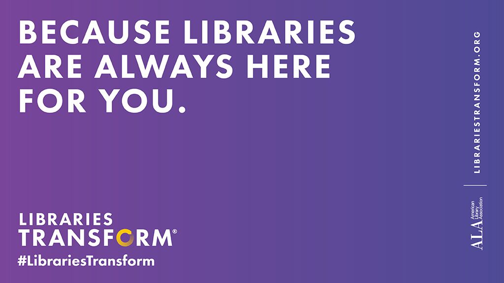 As #NationalLibraryWeek 2020 comes to a close, remember you can always count on libraries, #LibrariesStrong #LibrariesTransform