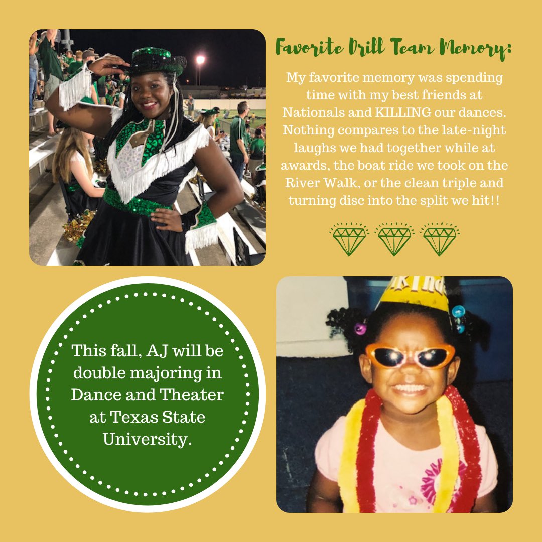 Senior Sergeant AJ Jackson is our next Senior Spotlight! AJ has been on our team for 3 years and is an awesome Sergeant. We will miss her passion, grace, and artistry! #sEEniors #LTBetterTogether #Classof2020