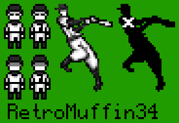 ANebula34's tweet photo. The Batter - OFF #pixelart #off_game #off_by_mortis_ghost https://t.co/0EtDDdb6z0
