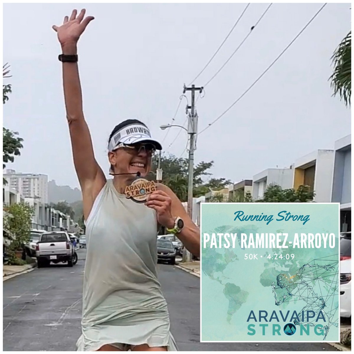 patsy_317's tweet photo. #AravaipaStrong 50K virtual race ✅ Thanks #AravaipaRunning for giving #ultrarunners the opportunity to do what we love & support the Covid-19 Solidarity Response Fund.
#peakrunperformance #infinitnutrition @theinfinitloop @teampeakrun @runitfast @AravaipaRunning @AltraRunning https://t.co/1Nb6WgfUKu