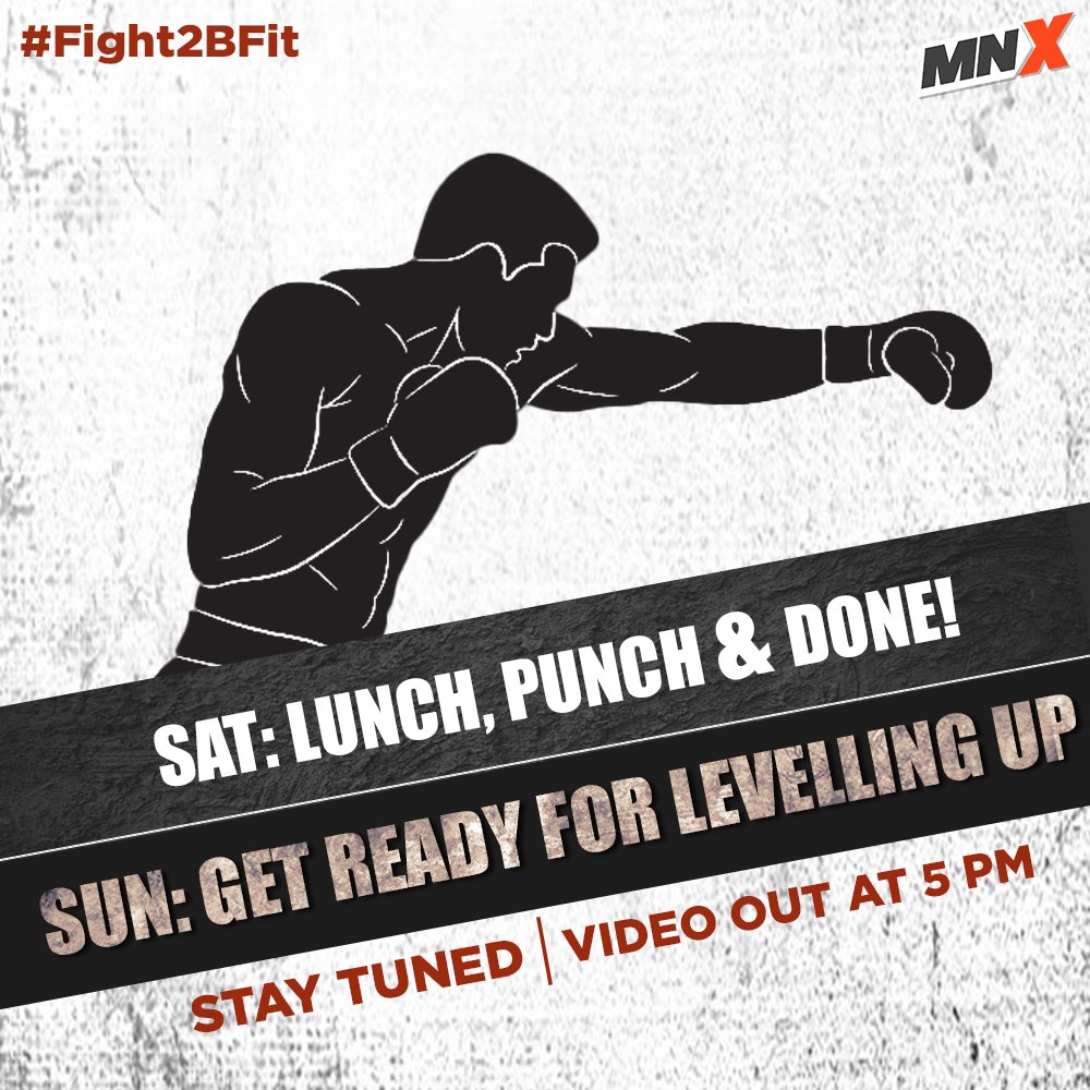 MNXMovies's tweet photo. All set to take the #Fight2BFit to the next level? Stay tuned and learn Levelling Up in today. Video out at 5 PM.
@credosian #ProjectBattlefit
#StayHomeStayFit #QuarantineFitness #MMA #WorkoutFromHome https://t.co/8VlUSir3vT