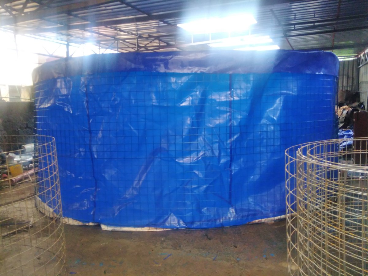 LinersKenya's tweet photo. Preparing a 50,000litre Easy Mesh water tank https://t.co/h5YOUtANst