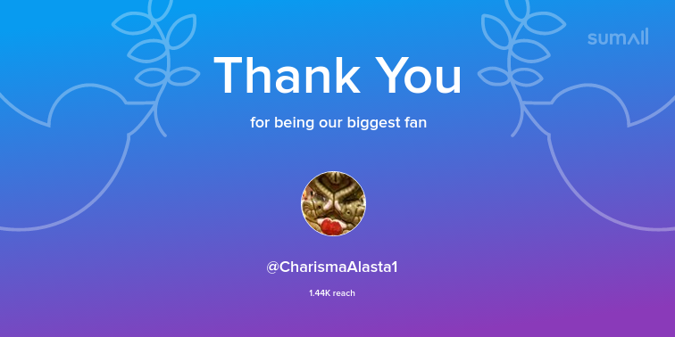 Maitebruna10's tweet photo. Our biggest fans this week: CharismaAlasta1. Thank you! via https://t.co/YiQHtv9eJ2 https://t.co/IZ5et46H5j