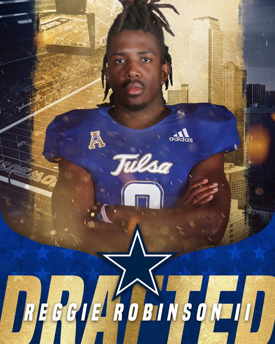 TulsaFootball's tweet image. Congratulations to @RegRobII &amp;amp; @trevisgipson for making history as the first Golden Hurricane duo to be selected in the NFL Draft since 1994!

#ReignCane 👑🌀 #HuntForTheCrown