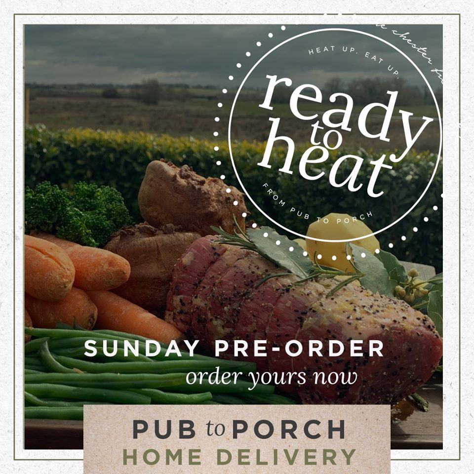 Pre order now if you want your ‘ready to roast’ Sunday lunch. £45 gives you plenty for four, or eat half and save half for later in the week. Pre orders only and limited delivery time slots available, so if you’re thinking about it make the call before it’s too late! 01244-303100
