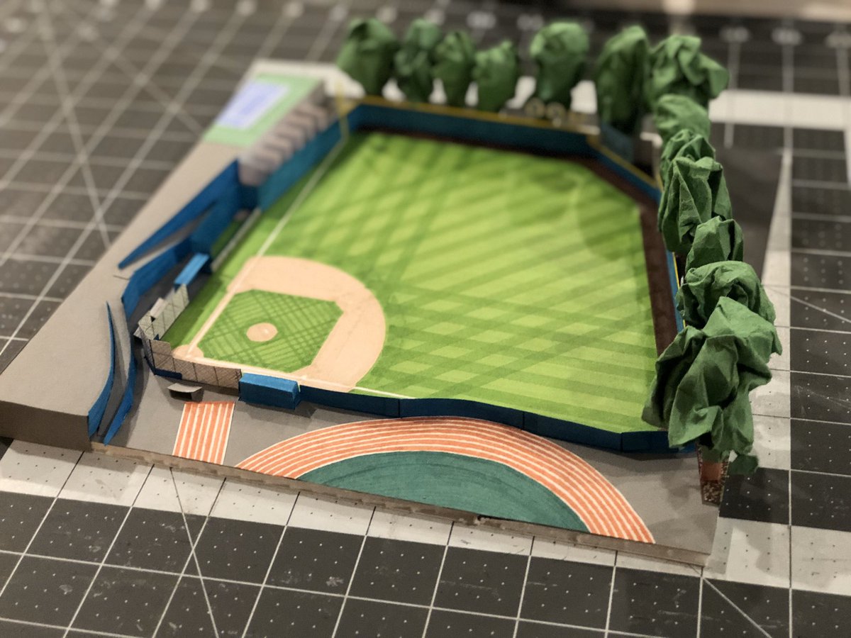 Paper Stadium #9 Mike Maio StadiumMy burst High School project from  @Ecrbaseball and  @ecrathletics Full YouTube video: