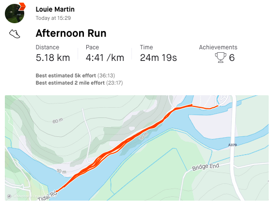 SalcombeTownFC's tweet photo. STFC 1407km (Land's End to John O'Groats) run update from DAY FIVE: Another 105km complete bringing total to 389km.

Map shows where we are up to on the route and pictures of the runs also included.

https://t.co/mpLpEuEI2g https://t.co/3TujiEjIcR