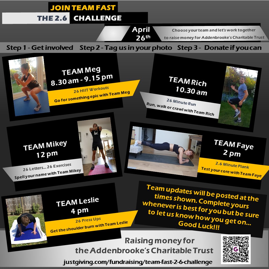 We can't wait to have nearly 40 of you joining us tomorrow raising money for such a worthwhile local charity! #Twopointsixchallenge #Thankyou! #NHSHeroes #GetInvolved