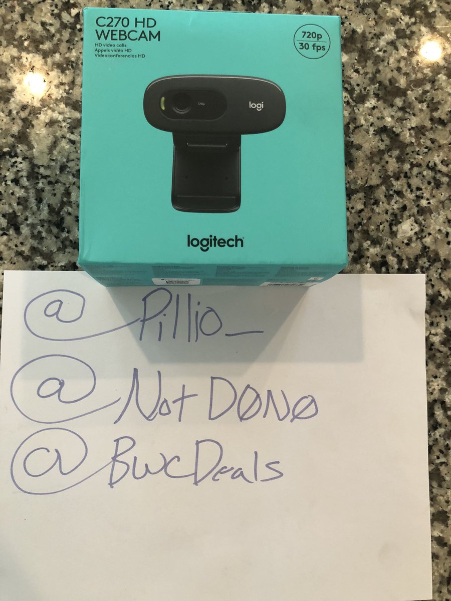 BwcDeals's tweet photo. Logitech C270 Webcam Giveaway!!!
✅Follow @GiveawaySquadd @BwcDeals @Pillio_
✅Retweet and tag @ihadztotweet and friends
Ends Monday April 27th 8pm est!!!
#BwcDeals #PillioFAM #giveawaysquadd https://t.co/Etv4bZgNeg