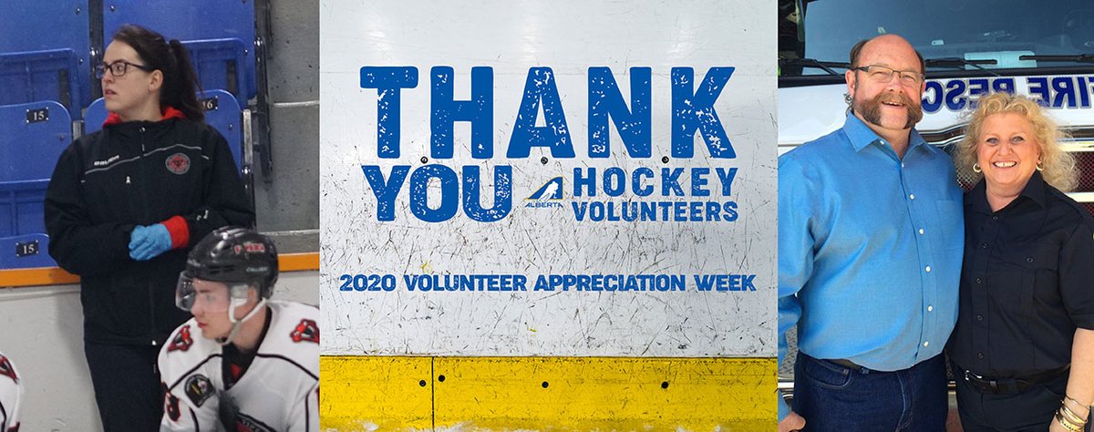 HockeyAlberta's tweet photo. VOLUNTEER SPOTLIGHT:
Trainers are in the spotlight today as we wrap up our National Volunteer Week celebration with a feature on Tosha Sim, and Pete & Crystal Swales!
READ: https://t.co/Ez96lWos0G
#NVW2020 | #AlbertaBuilt https://t.co/kIbSBaQNGG
