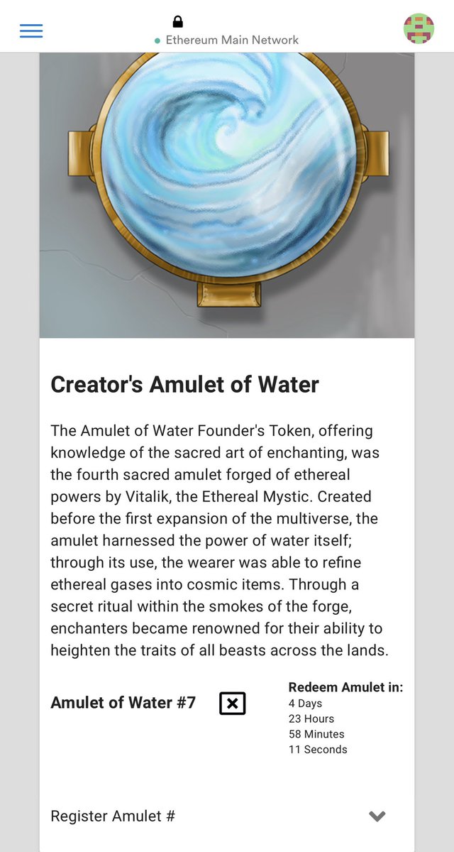EtherLegends's tweet photo. Ether Legends #MFT Amulet Rewards @metamask_io UI near complete! True @enjin #erc1155 to #ERC721 asset interoperability to autonomously redeem perpetual rewards! Get ready to redeem all your Amulets 🌍 💦 🌬 🔥 💰 #free4life #soon
EZ redeem in Metamask and Mobile #blockchain https://t.co/LrscTyH0y4
