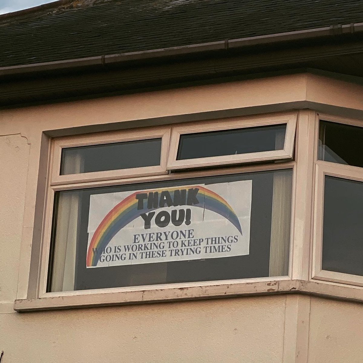 #EastBelfast getting the #StayAtHome, #WashYourHands and #ThankYou messages out in a variety of creative ways! #CircularRoad #HolywoodRoad #DailyDander