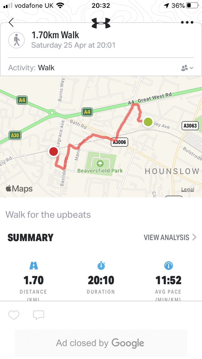 18 miles on the bike and 1 mile walk for the upbeats. Hope everyone had a good days walk👊🏼 #cafc <a href="/CAFCTrust/">Charlton Athletic Community Trust</a>