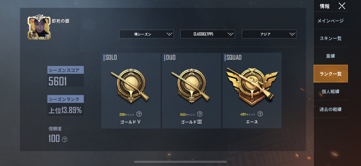 PUBG0402's tweet photo. #PUBGモバイル
#北米エース
#アジアエース

北米が弱いとか、アジアが強いとか
結構聞くけど
強い敵は強いから
そんな「北米でエースとか楽勝」とか
威張らんで、楽しくやろうや！

ちなみに俺は成績的にも
北米の方がきつかったな…

アジアは1週間でエース
北米は10日間でエース
もう、やることない https://t.co/S0uoXNRait