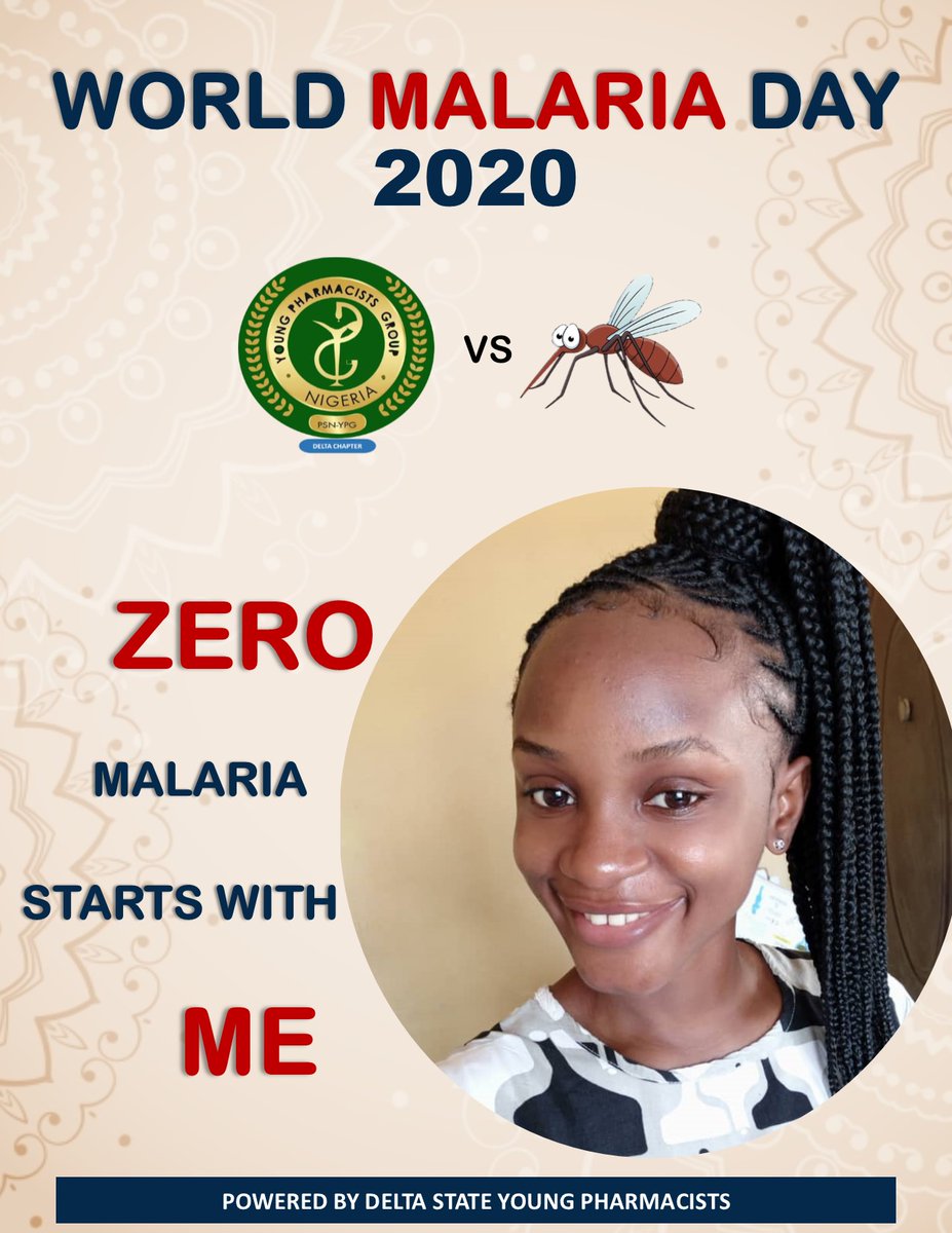 psnypg_delta's tweet photo. WORLD MALARIA DAY 2020!!!

April 25 is a day set aside for the annual observance and awareness of the global effort to control and ultimately eradicate malaria.
It was first held on April 25, 2008.
The theme for 2020 is "ZERO MALARIA STARTS WITH ME"
#ZeroMalariaStartsWithMe https://t.co/cvExhuNTLS