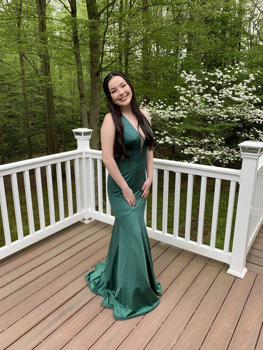 roberthigh2nd's tweet photo. No LPHS Class of 2020 Prom today due to COVID-19, but my daughter still put on her dress. She’s beautiful!!! https://t.co/5Ucn50OCTj