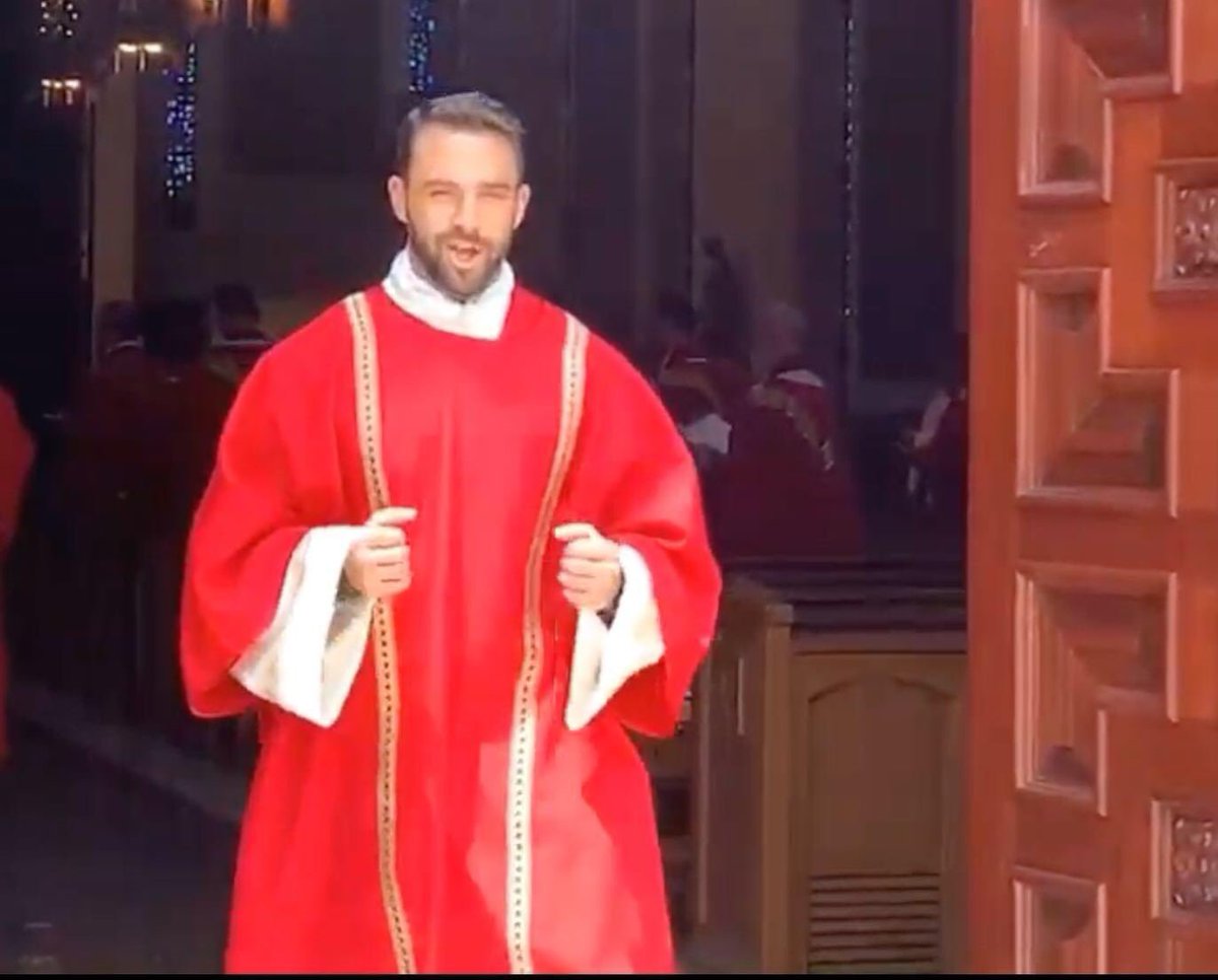 BishopKennyHS's tweet photo. Congrats to Mac Hill ‘10, who was ordained a transitional deacon for @DOSACatholics this morning at St. Thomas More in Boynton Beach. God willing, he will serve at San Juan del Rio this summer &amp; continue to study for the priesthood in the fall. #BKAlumni #WeAreFaith #KennyPride https://t.co/AuZAc74DIh