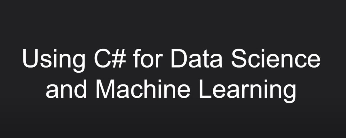 JWood's tweet photo. In case you missed it here's the recording of my #GlobalAzureVirtual talk for using C# for Data Science and Machine Learning #csharp #dotnet https://t.co/84fzQulRRR https://t.co/0HtqoYUENu