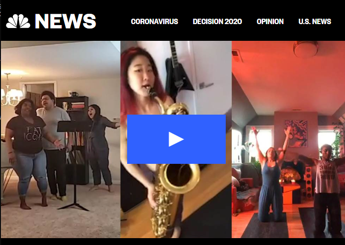 ArtReliefTree's tweet photo. Coronavirus: How live performers are re-inventing entertainment in quarantine VIDEO @NBCNews 
https://t.co/xsGdfTl4Ww #artistrelieftree https://t.co/vcoGlnogTS