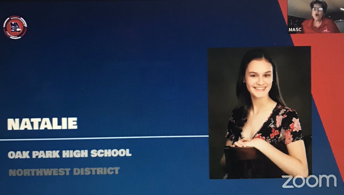 Northmen_STUCO's tweet photo. Oak Park STUCO would like to congratulate @_cal_lie_ and @nat_morrison412 for earning the Distinguished Leader award from @MASCstuco.  What an incredible award to two people who have done so much for their school @NKCSchools https://t.co/iFVxtmCrs9