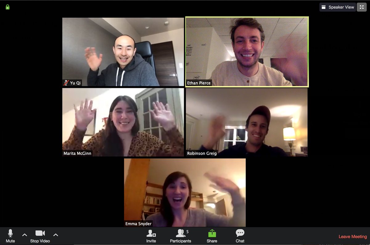 epierce2014's tweet photo. Excited to be working on Outpost as part of #COVID19StartupWeekend
with these amazing folks! 

@SWRemoteUSA @StartupWeekend @robinsongreig @maritakmcginn https://t.co/5flDj4in16