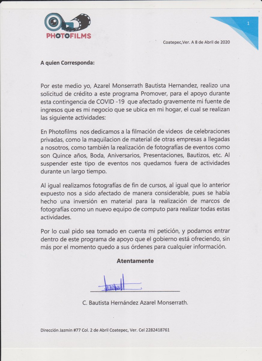 azarel25's tweet photo. @lopezobrador_ Buenas tardes Sr. Presidente ojala nos pueda apoyar a todos los pequeños negocios que hemos sido muy afectados con esta pandemia. https://t.co/hfZQKKlkZB