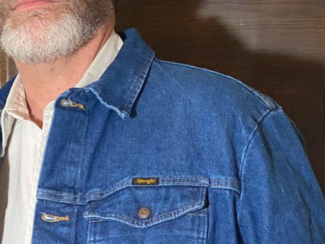 ncwhm's tweet photo. Want to thank @Wrangler for the great new duds. My beautiful wife, Tina, thinks I look sharp! But the outfit isn’t really complete without the star. Lol! #HashtagTheCowboy Thanks, Tim https://t.co/WWAfgFOVab