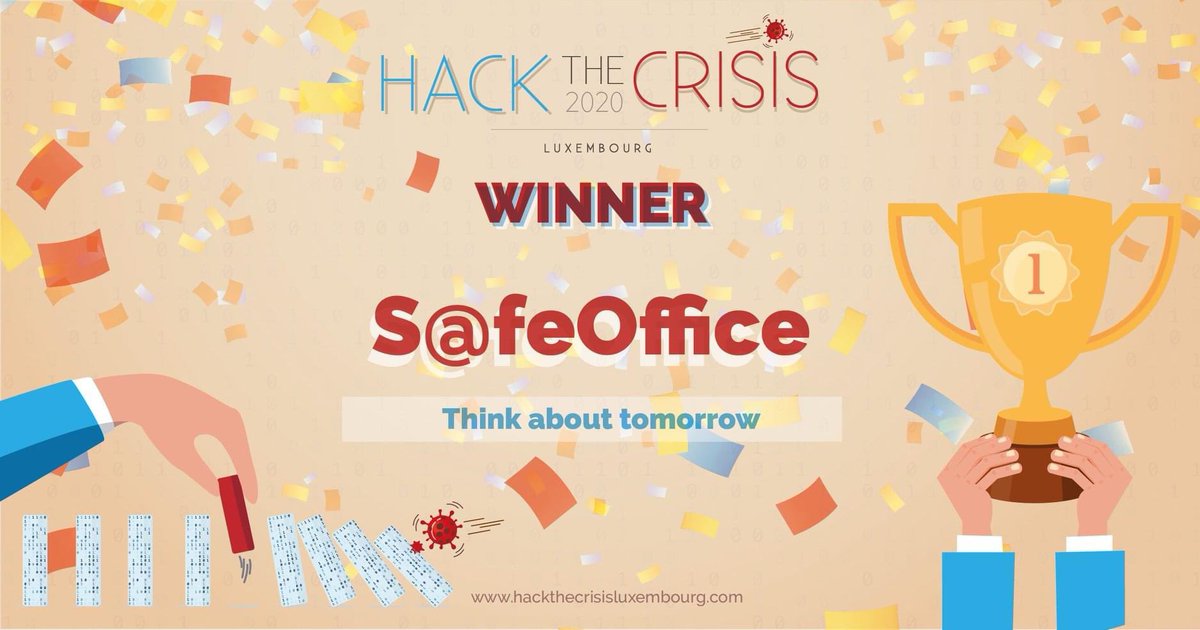 DoclerHoldingLU's tweet photo. ๐ฃ Congrats to the winner of the Think about tomorrow category!
๐ The prize was handed out by Kolos Kaszรกly from @DoclerHoldingLU
They won @EuroDNS prize and @ChinaLuxChamber memberships.
#HacktheCrisislu https://t.co/cWpoVwxhfU