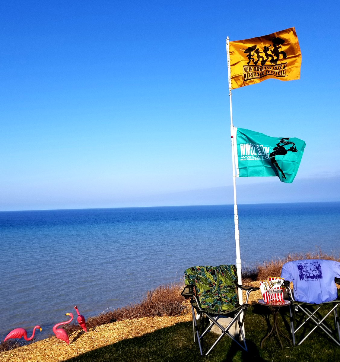 2020 will go down in history as the year <a href="/JazzFest/">New Orleans JazzFest</a> went worldwide! Just as at the Fairgrounds, festival goers are proving to be immensely creative this year. 

Keep your #FestingInPlace pix coming -- send them to festinginplace@wwoz.org! More at tinyurl.com/ydckfabc.