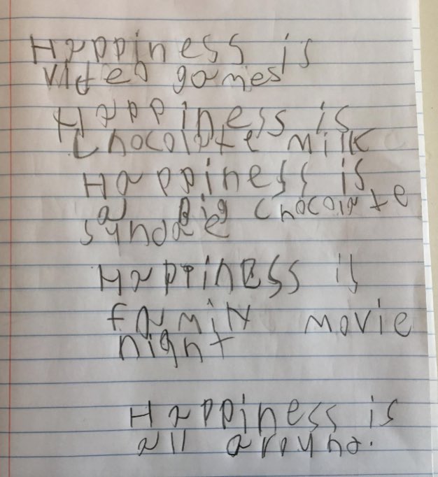 Higginbotham2nd's tweet photo. Just a few samples of the amazing poetry my students are writing right now! Thanks @SharonEsswein for sharing about emotion poems! https://t.co/551bOBezsu