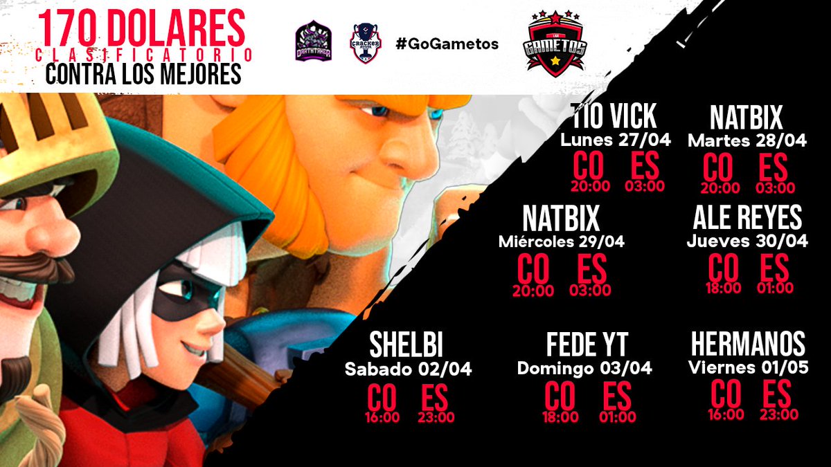 GametosLiga's tweet image. Quieres ganar un cupo para jugar nuestra liga? Sigue los requisitos
-seguirnos y seguir a
@darthtaker
@JorgeMayaCR
-menciona 2 amigos
Dar Rt🔃y Fav❤️ a está publicacion
Completa los pasos y listo