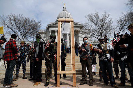 Image from Madison, Wisconsin protest yesterday. See the Hawaiian shirts?Some use "Big Luau" as another code. These things start as "innocent" memes or jokes and radicalize those who have been abused by the system.