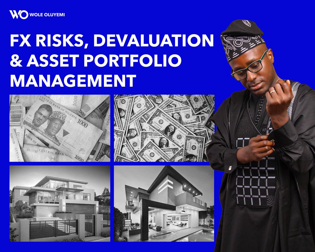 This is a short thread on Fx risks, devaluation and asset portfolios  #ManagingWealth  #AssetPortfolio  #FxRisks  #WO 1/24