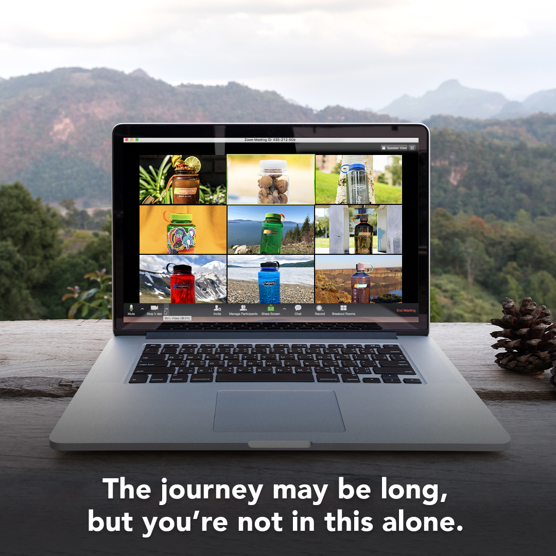 nalgene's tweet photo. Staying home doesn't mean we can't still be connected—and nothing connects us quite like our love for hydration.

Have a special bottle that hasn't left your side while social distancing? Let's see 'em! #DreamOutside https://t.co/JHc6gZ1zUR