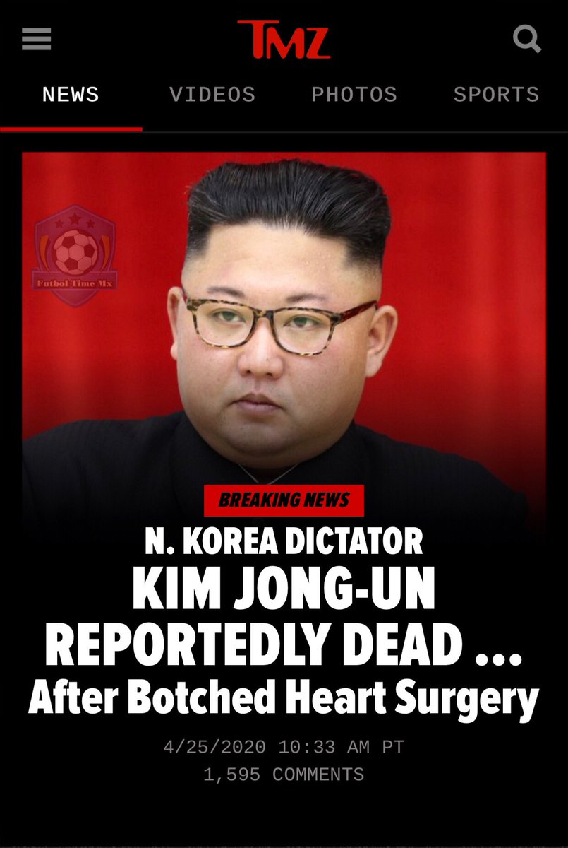 elfutboltime's tweet photo. 🚨Fuera de fútbol:

El dictador norcoreano Kim Jong Un ha fallecido

Medios japoneses y el medio estadounidense TMZ informan sobre la supuesta muerte del norcoreano Kim Jong-u. https://t.co/mSQRZQJhM0