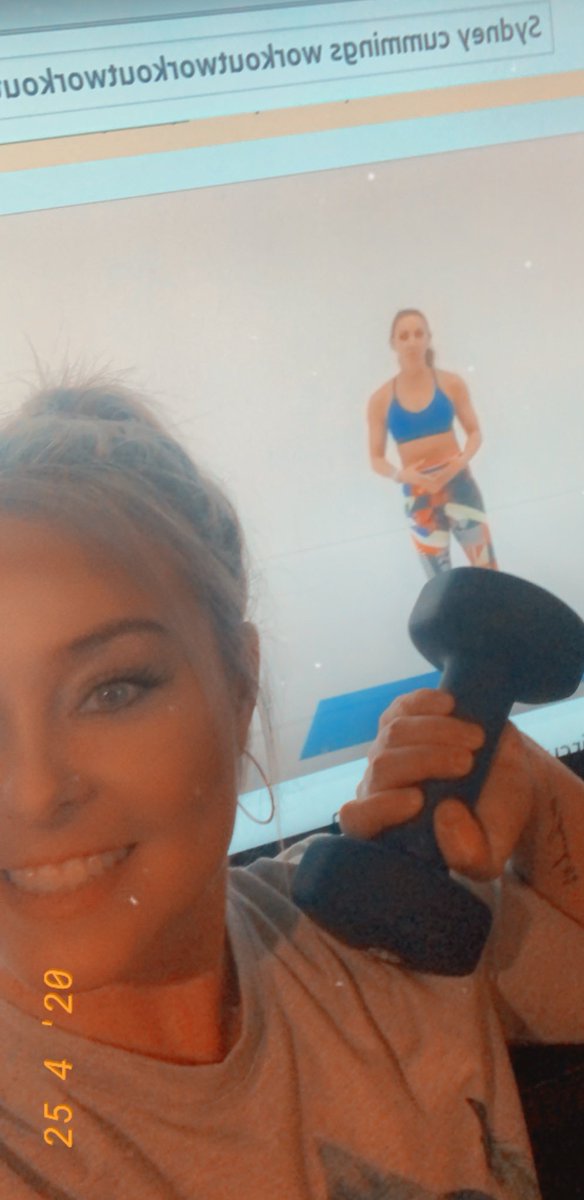 Thank you Sydney Cummings workouts on YouTube! #KeepMovingSWE
