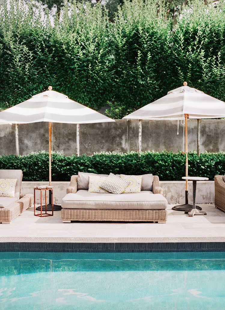 Choose one: outdoor pool seating