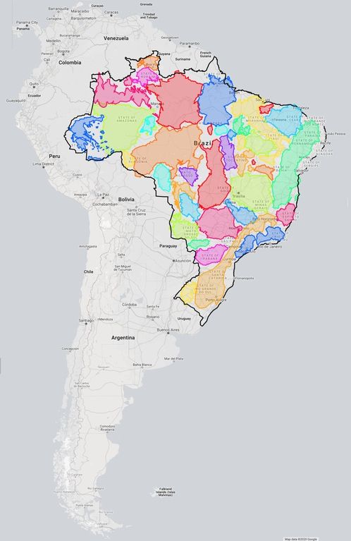 simongerman600's tweet image. Except for Russia we can fit all European countries into Brazil. Source: buff.ly/2VpDRz8