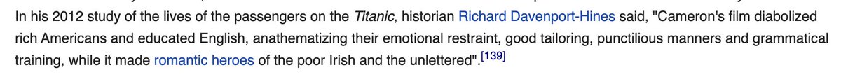 thinking of doing a content on Titanic since it's the most challenging thing my brain can handle, and one of the most consistent Bad Titanic Takes I see is a variation on this