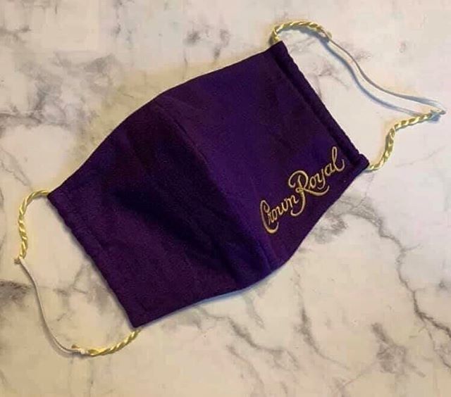 TopShelfHTX's tweet photo. Would you wear this?😷 Place an order using the #TopShelfAlcoholDeliveryApp to make a stylish, DIY mask at home while drinking crownroyal whiskey. 🥃 #DIYProject #TopShelf #OrderNow #WhiskeyDelivery https://t.co/ThSKxWQj40