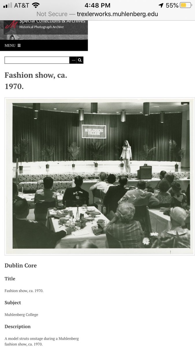 SusanFalciani's tweet photo. #Archive30, Day 25: Fashion!
We have a few photos of a student fashion show that took place in the late ‘60s-early ‘70s. These students are Pat Summers, Charles Diakon +Sallie Keller. Check out the crochet! #archivefashion #1960sstyle ##muhlenbergcollege https://t.co/7v8cNxDnHd