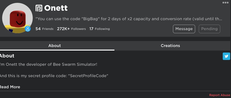Bee Swarm Leaks On Twitter 1 Go To The Bee Swarm Game Page 2 Click Onett S Name 3 Go To Onett S Profile 4 Scroll Down To Groups And Click Bee Swarm Simulator - onett roblox password