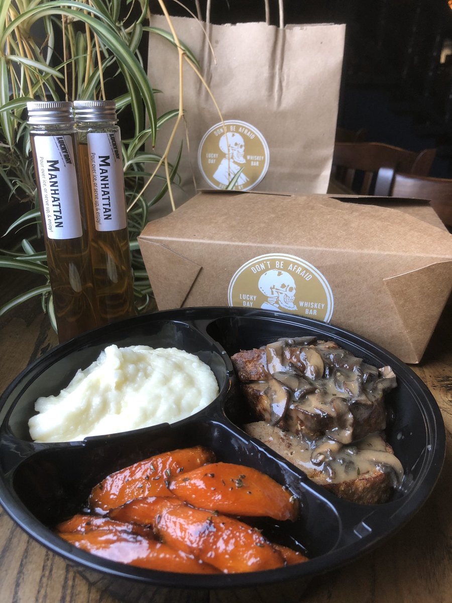 Free delivery and curbside pick-up happening until 9! Call 322-0547 to place yours; full takeout menu can be viewed at luckydaywhiskeybar.com. 

Please note, delivery within five-mile radius and minimum $40 order. 

#takeout #luckydaywhiskeybar #buffalony