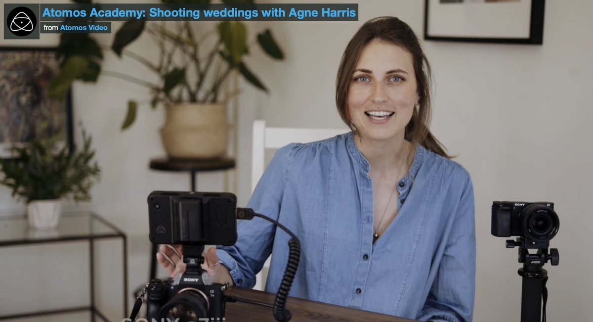 New content up on Atomos Academy - Shooting weddings with Agne Harris She walks us through the gear that she uses and her approach to capturing the big day.

Head over to the link to learn with Agne! > atomosacademy.com/shooting-weddi…
#AtomosAcademy #AtomosKeepCreating #GoGetCreative